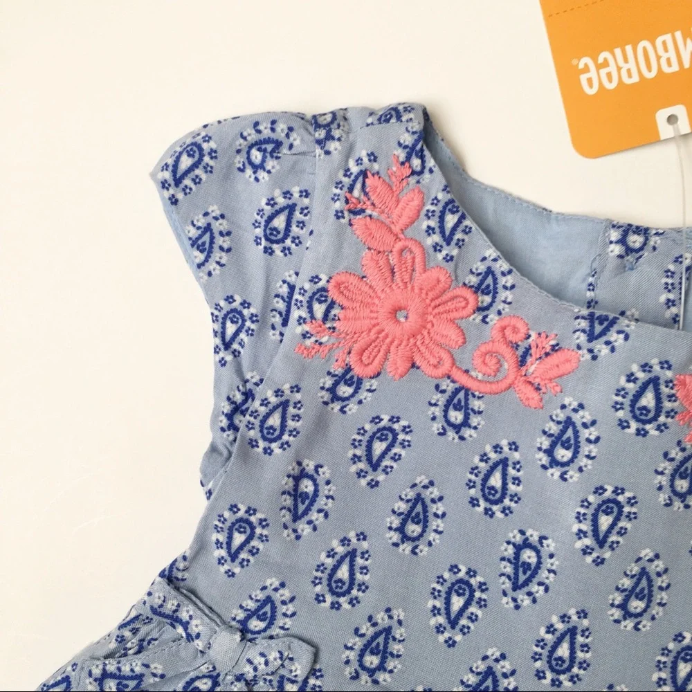 NWT Gymboree Paisley Embroidered Dress